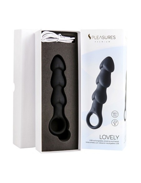 Plug Anal con Vibración Lovely - Black