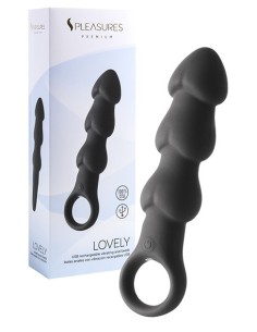 Plug Anal con Vibración Lovely - Black