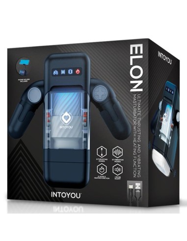 Elon Masturbador Inteligente Función Up and Down, Calor, Vibración y Soporte Movil