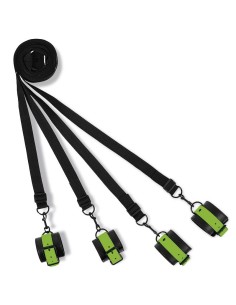 Set de Ataduras para la Cama con Esposas que Brillan en la Oscuridad 2