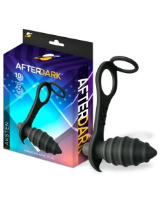 Aksten Plug Anal con Vibración y Anillo para Testículos