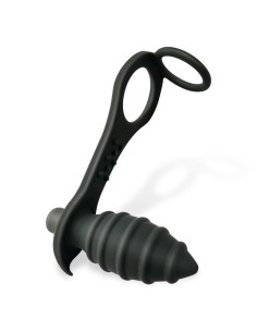 Aksten Plug Anal con Vibración y Anillo para Testículos 2