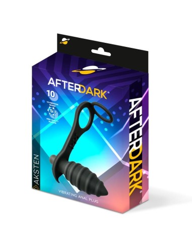 Aksten Plug Anal con Vibración y Anillo para Testículos
