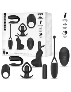 Six-In-One Kit de Bala Vibradora y 5 Accesorios de Silicona