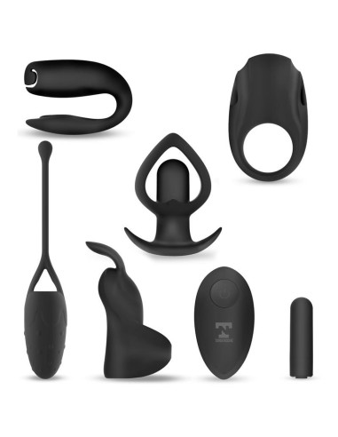 Six-In-One Kit de Bala Vibradora y 5 Accesorios de Silicona