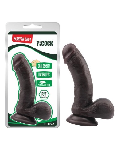Dildo Dual Density Fashion Dude 17.5 x 4 cm Marron