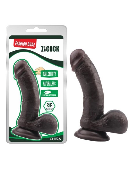 Dildo Dual Density Fashion Dude 17.5 x 4 cm Marron