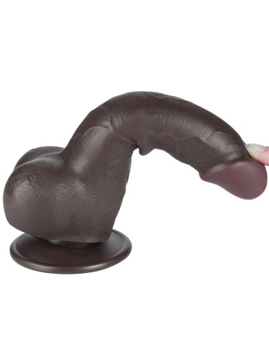 Dildo Dual Layer Piel Deslizante 7.5