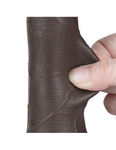 Dildo Dual Layer Piel Deslizante 7.5
