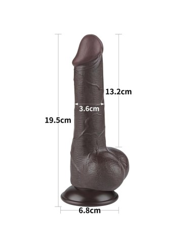 Dildo Dual Layer Piel Deslizante 7.5
