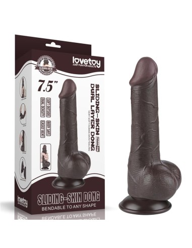 Dildo Dual Layer Piel Deslizante 7.5