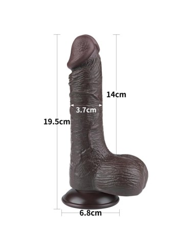 Dildo Dual Layer Piel Deslizante 7.5