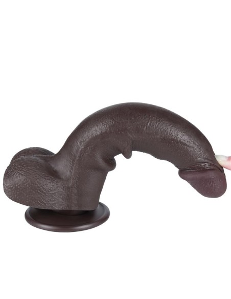 Dildo Dual Layer Piel Deslizante 8.5