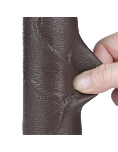 Dildo Dual Layer Piel Deslizante 8.5