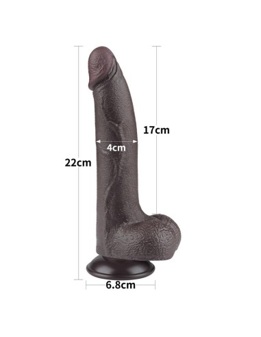 Dildo Dual Layer Piel Deslizante 8.5