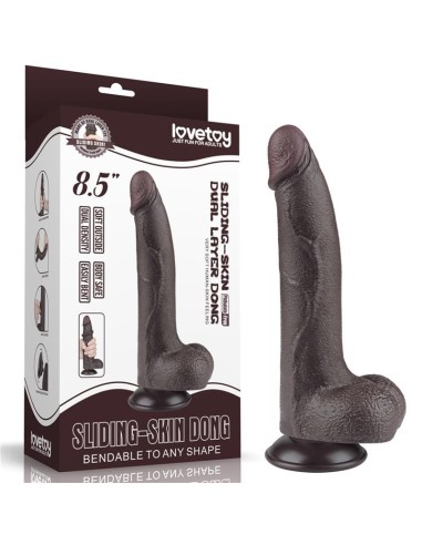 Dildo Dual Layer Piel Deslizante 8.5