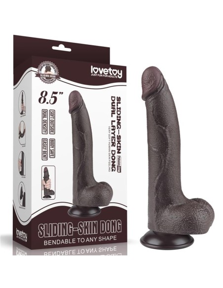 Dildo Dual Layer Piel Deslizante 8.5