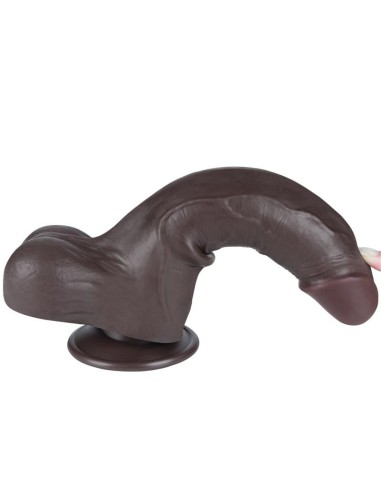 Dildo Dual Density Piel Deslizante 8.5