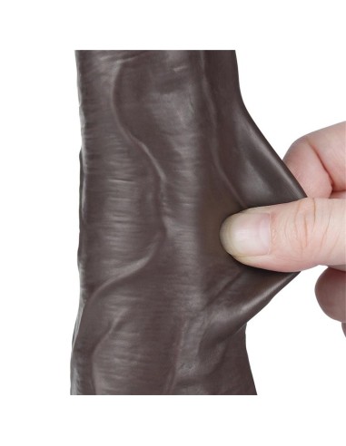 Dildo Dual Density Piel Deslizante 8.5