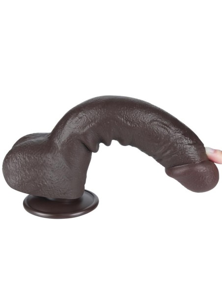 Dildo Dual Layer Piel Deslizante 9.5