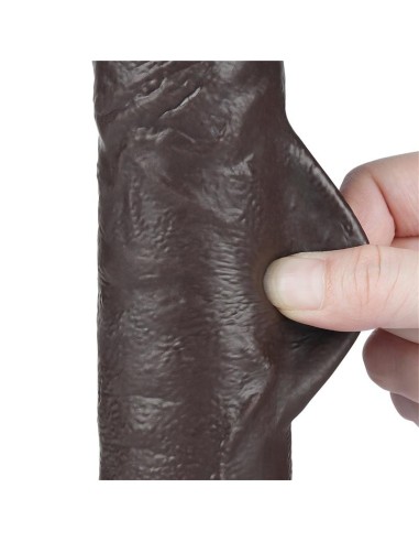 Dildo Dual Layer Piel Deslizante 9.5