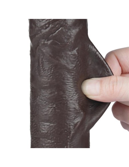 Dildo Dual Layer Piel Deslizante 9.5