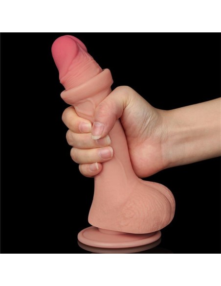 Dildo Dual Layer Piel Deslizante 7.5