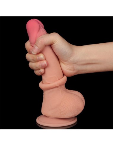 Dildo Dual Layer Piel Deslizante 7.5