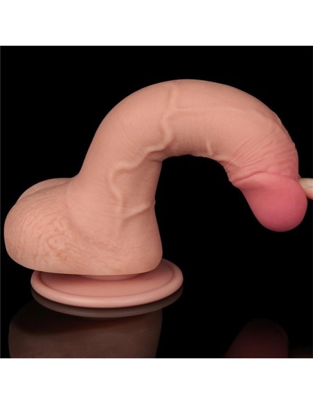 Dildo Dual Layer Piel Deslizante 7.5