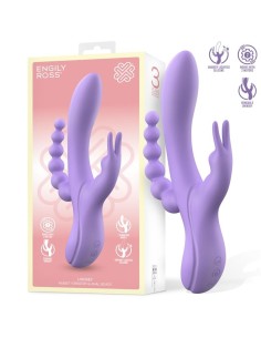 Lindsay Vibrador con Cadena Anal Silicona Líquida Unibody Flexible 2 Motores