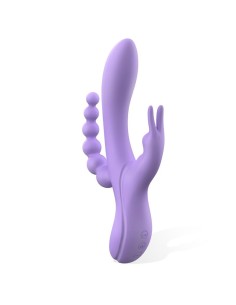 Lindsay Vibrador con Cadena Anal Silicona Líquida Unibody Flexible 2 Motores 2