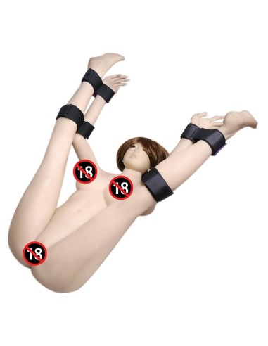Set de Restricciones con Esposas para Muñeca y Tobillo Ajustables