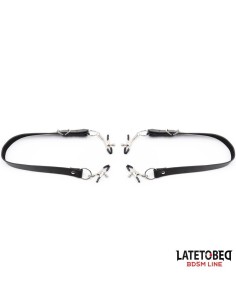 Correas de Bondage para Piernas con Pinzas para Clítoris