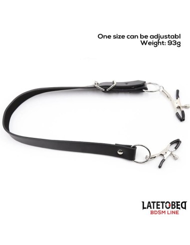 Correas de Bondage para Piernas con Pinzas para Clítoris