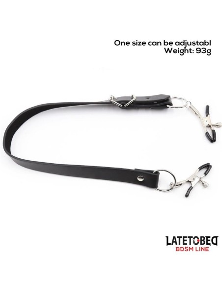 Correas de Bondage para Piernas con Pinzas para Clítoris