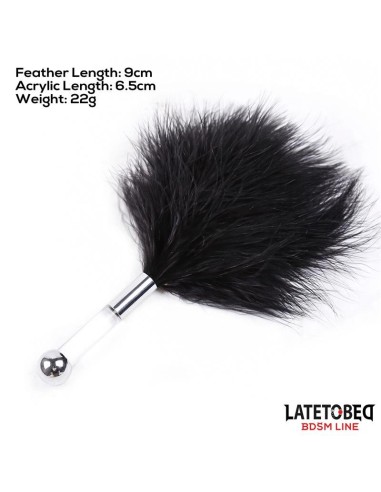 Estimulador de Plumas con Mango de Metal