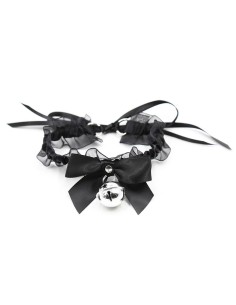 Collar con Lazo, Cascabel y Encaje