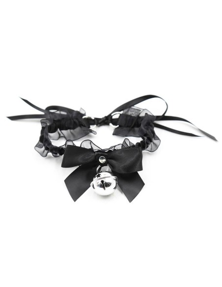 Collar con Lazo, Cascabel y Encaje
