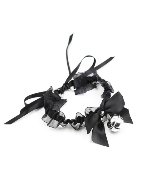 Collar con Lazo, Cascabel y Encaje