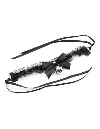 Collar con Lazo, Cascabel y Encaje