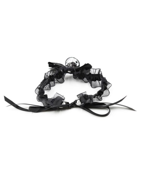 Collar con Lazo, Cascabel y Encaje