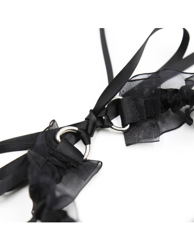 Collar con Lazo, Cascabel y Encaje