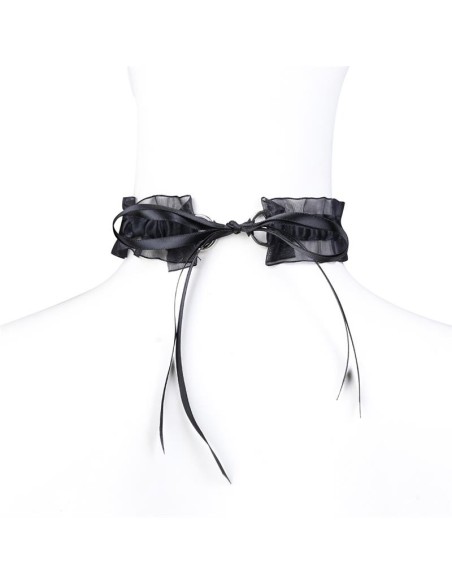 Collar con Lazo, Cascabel y Encaje