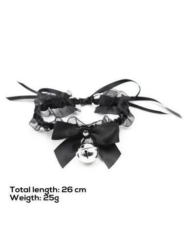 Collar con Lazo, Cascabel y Encaje