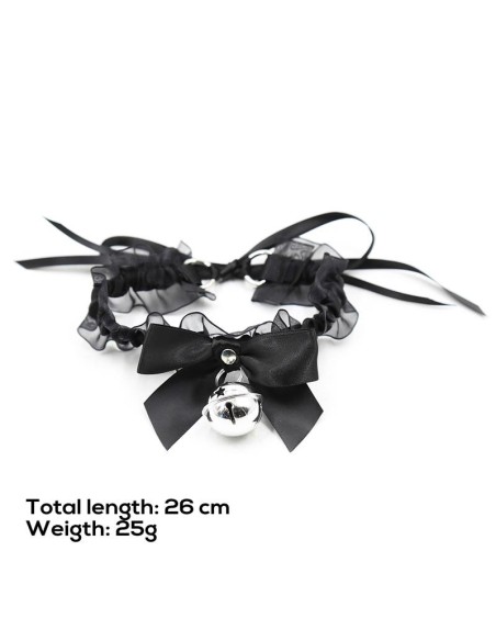 Collar con Lazo, Cascabel y Encaje