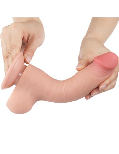 Dildo Dual Layer Piel Deslizante 8