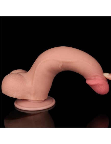 Dildo Dual Density Piel Deslizante 8.5