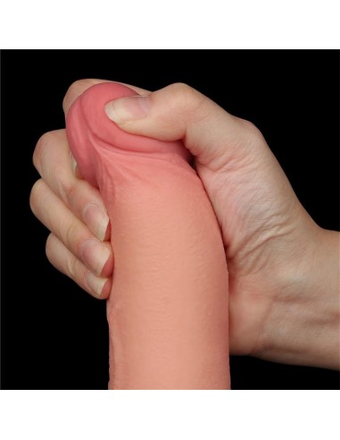 Dildo Dual Density Piel Deslizante 8.5