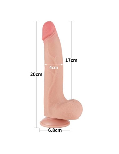Dildo Dual Density Piel Deslizante 8.5