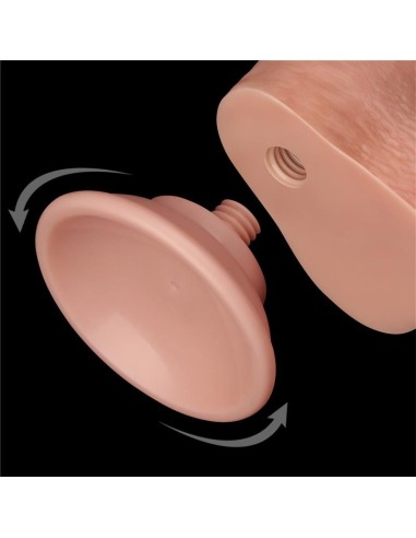 Dildo Dual Density Piel Deslizante 9